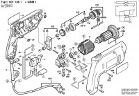 Bosch 0 601 136 142 GBM 1 Drill 240 V / GB Spare Parts GBM1